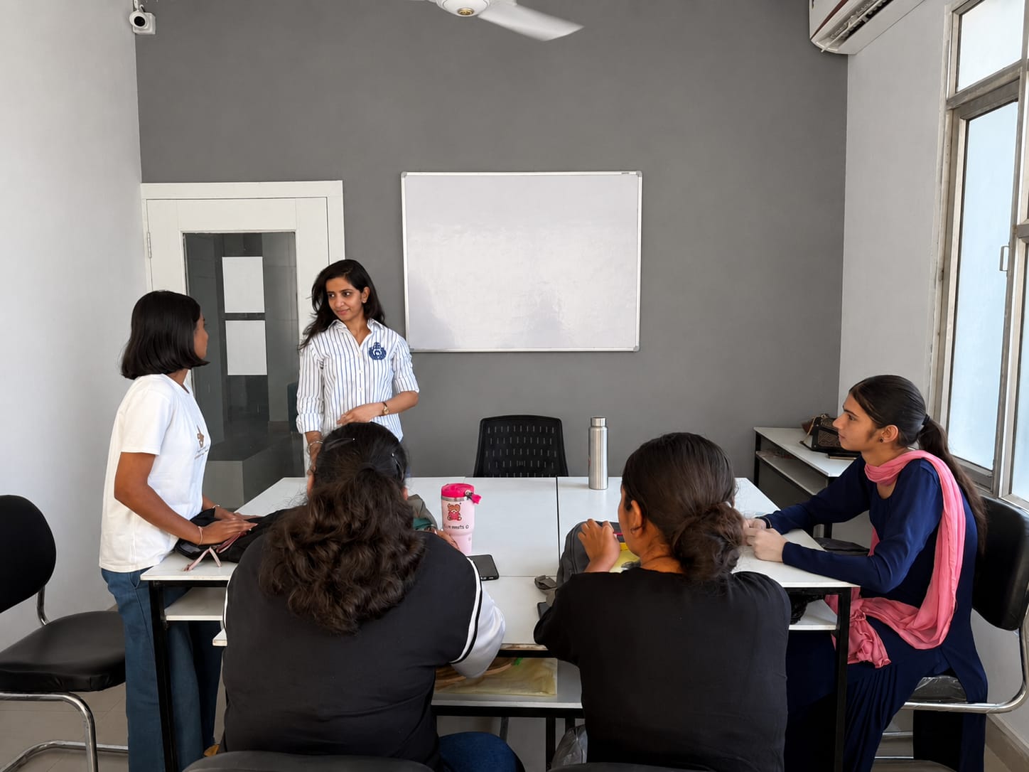 Fashion students Personality development Class at INSD Hisar